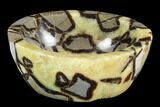 Polished Septarian Bowl - Madagascar #95122-1
